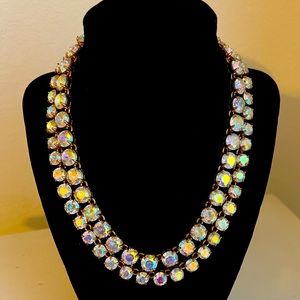 J Crew iridescent statement necklace